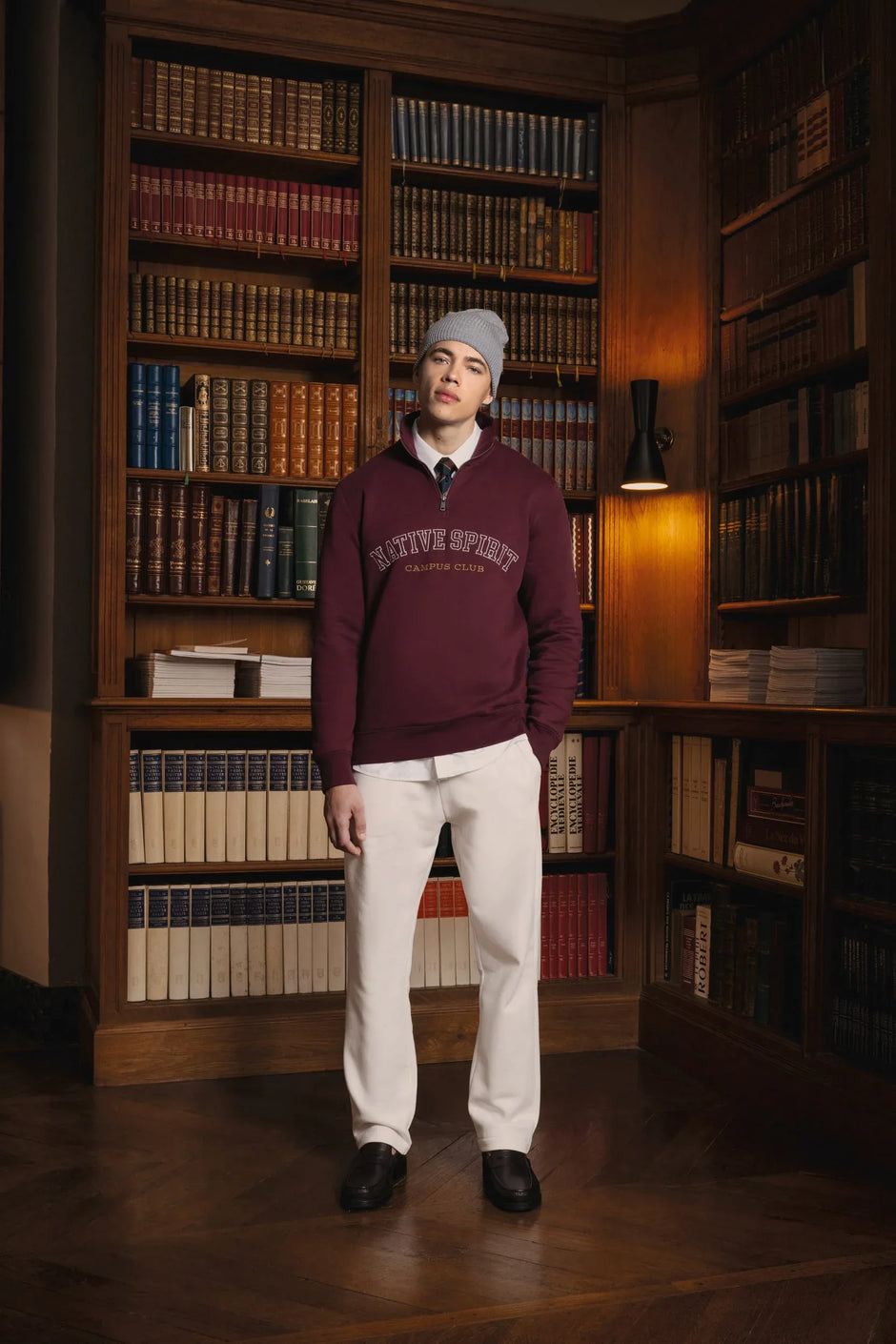 NS428 - Sweat-shirt écoresponsable à col montant zippé homme - Occifloc