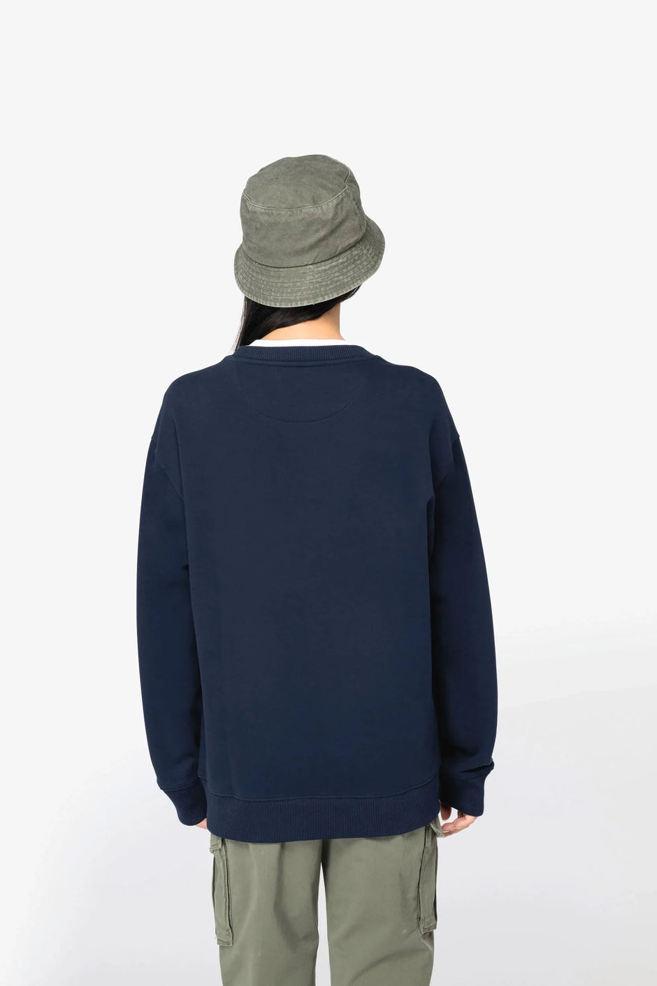 NS430 - Sweat-shirt écoresponsable à col rond à épaules tombantes French Terry unisexe - Occifloc
