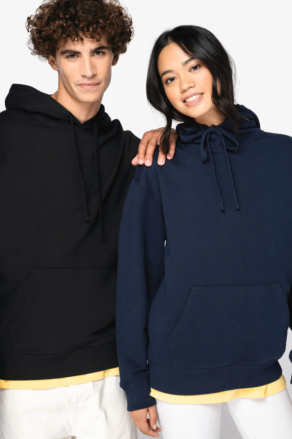 NS431 - Sweat-shirt écoresponsable à capuche à épaules tombantes French Terry unisexe - Occifloc