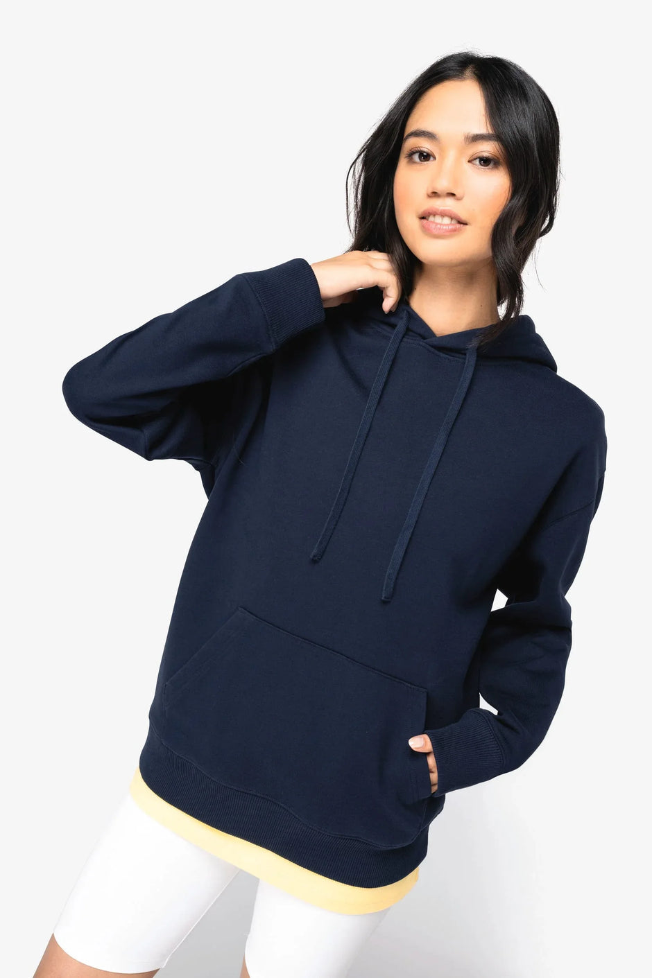 NS431 - Sweat-shirt écoresponsable à capuche à épaules tombantes French Terry unisexe - Occifloc