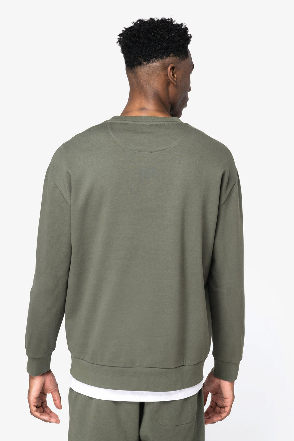NS435 - Sweat-shirt écoresponsable à col rond à épaules tombantes molleton gratté unisexe - Occifloc