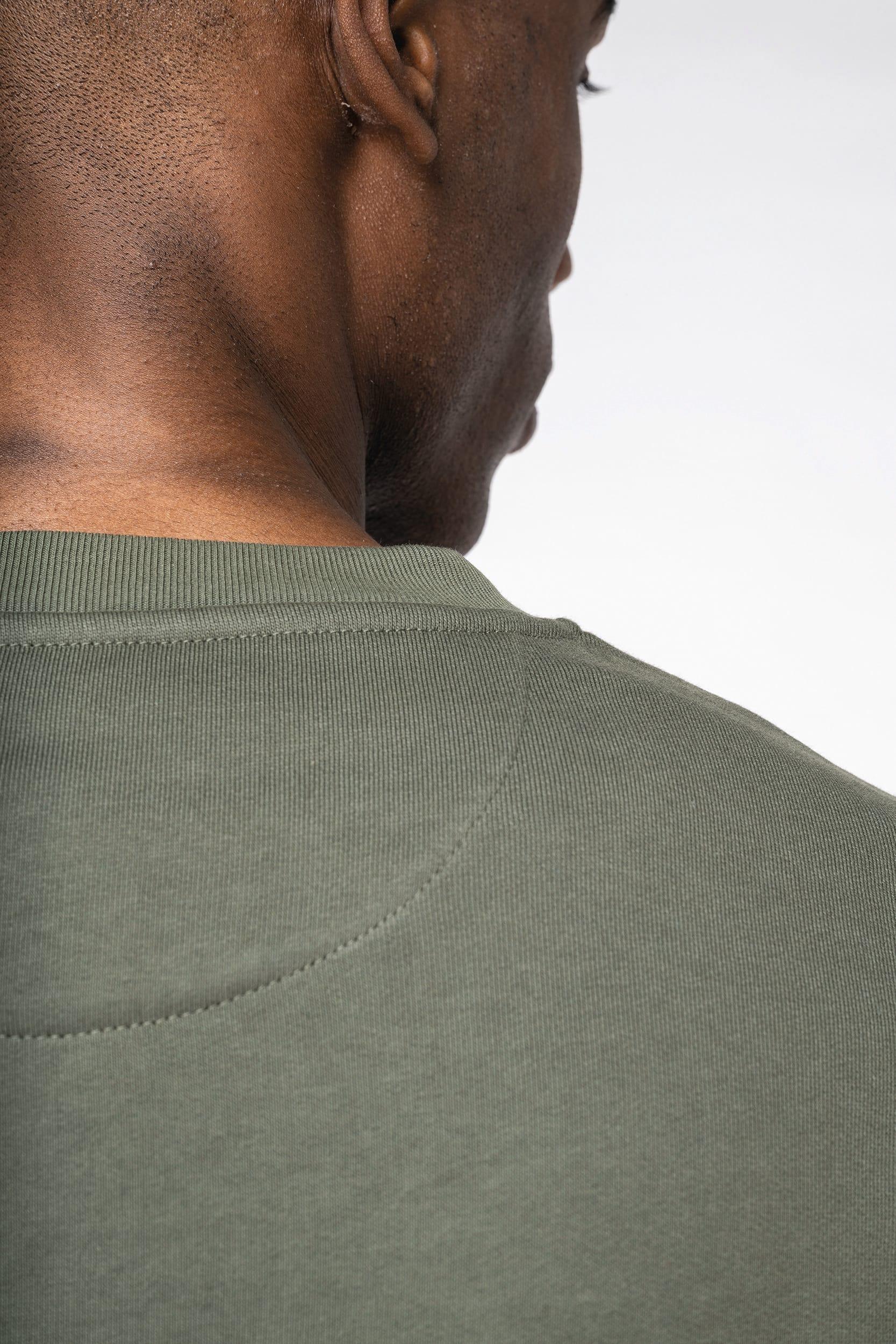 NS435 - Sweat-shirt écoresponsable à col rond à épaules tombantes molleton gratté unisexe - Occifloc