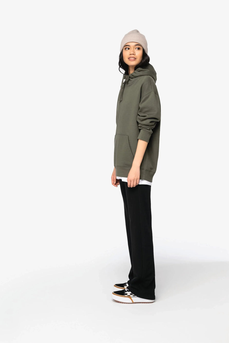 NS436 - Sweat-shirt écoresponsable à capuche à épaules tombantes molleton gratté unisexe - Occifloc