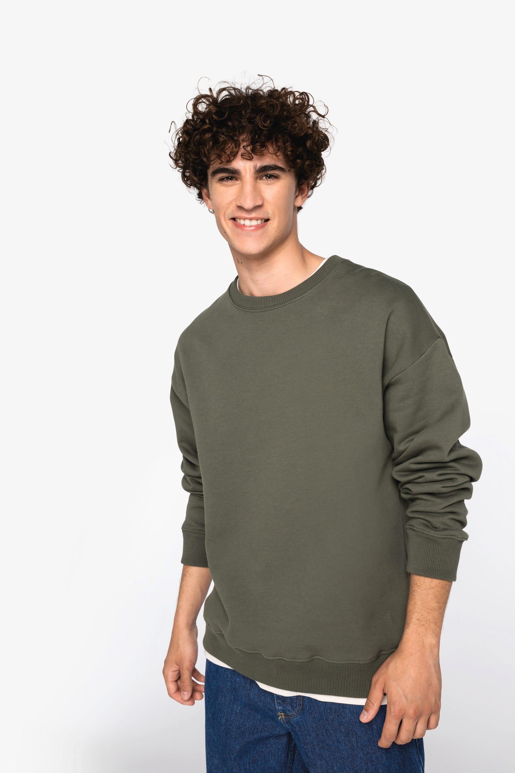 NS440 - Sweat-shirt écoresponsable à col rond oversize unisexe - Occifloc