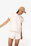 NS446 - Sweat-shirt écoresponsable à capuche oversize sans manches French Terry femme - Occifloc