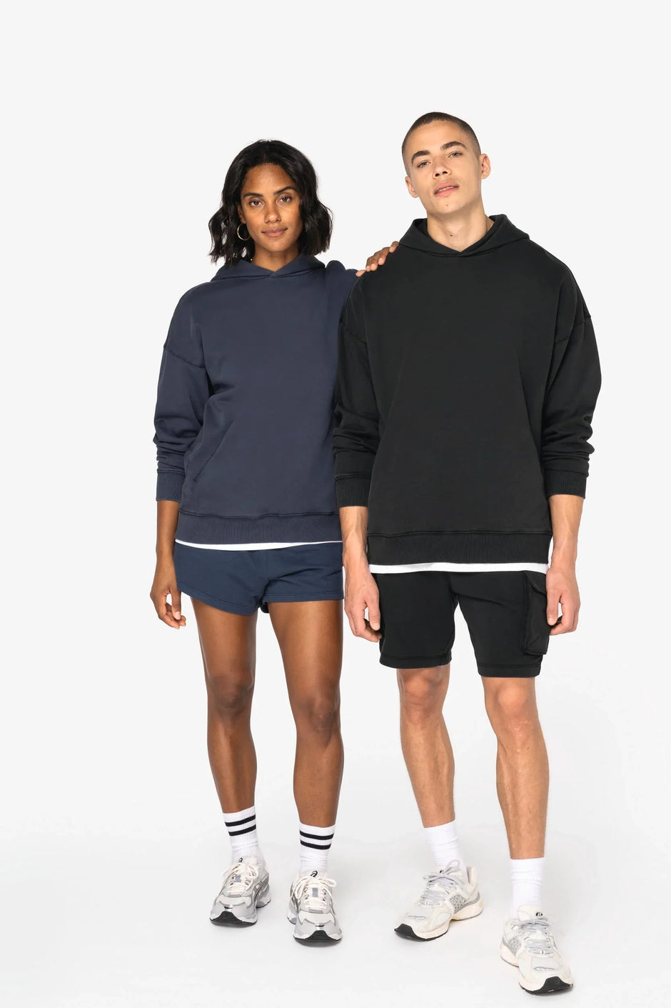NS448 - Sweat-shirt écoresponsable à capuche délavé oversize unisexe - Occifloc