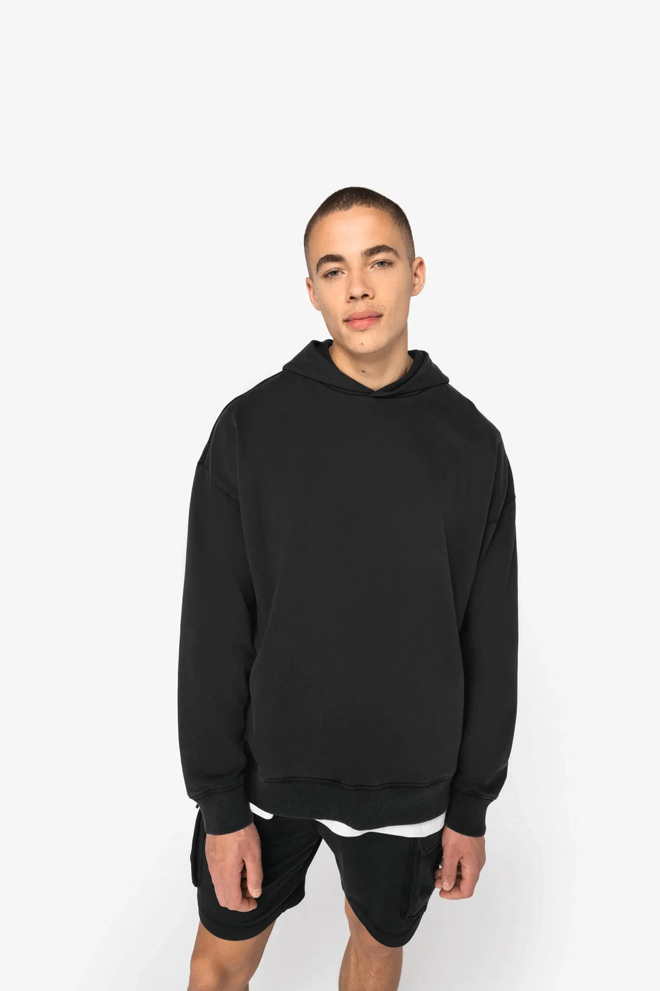 NS448 - Sweat-shirt écoresponsable à capuche délavé oversize unisexe - Occifloc