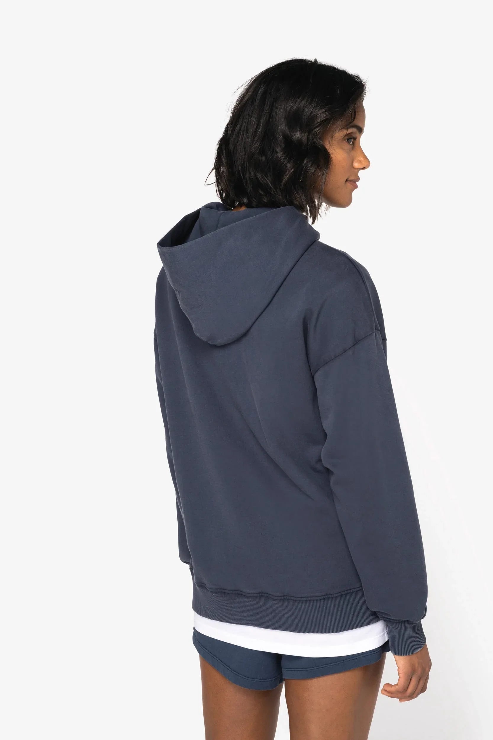 NS448 - Sweat-shirt écoresponsable à capuche délavé oversize unisexe - Occifloc