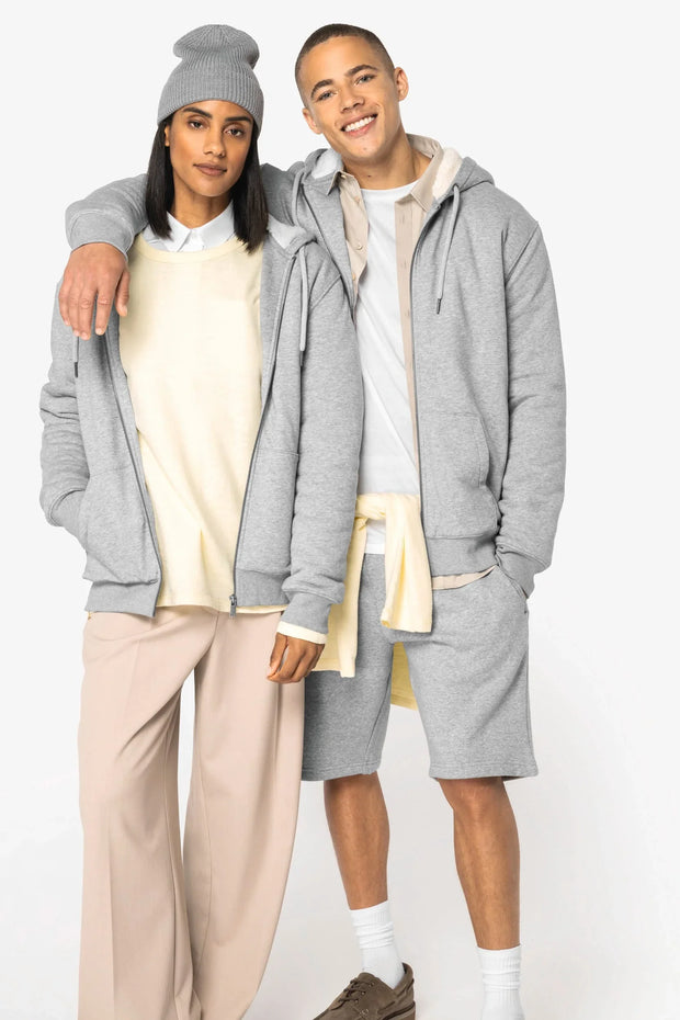 NS460 - Sweat-shirt écoresponsable zippé doublé en sherpa unisexe - Occifloc