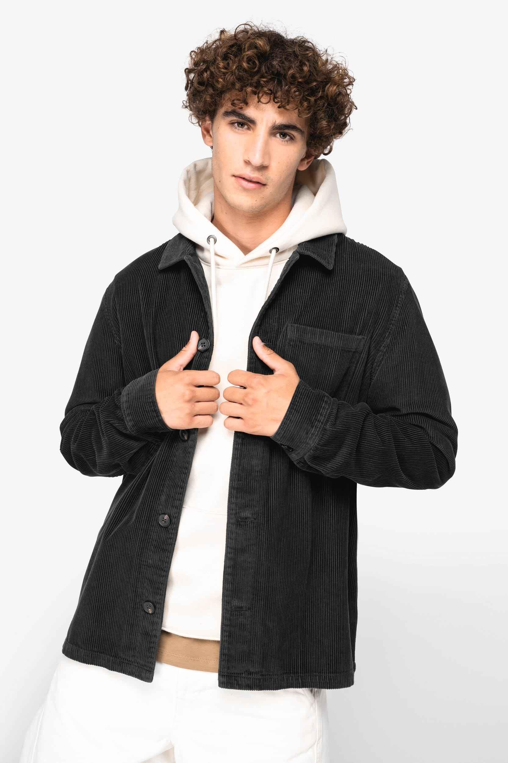 NS603 - Veste écoresponsable en velours côtelé homme