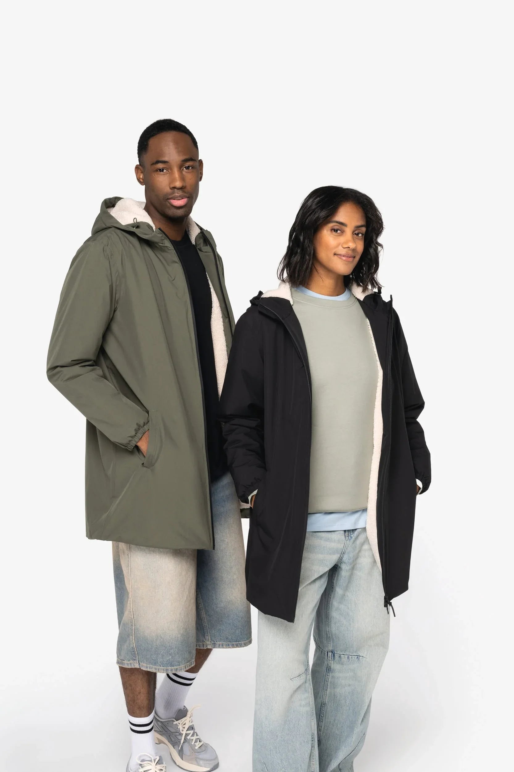 NS609 - Veste écoresponsable imperméable doublée en sherpa unisexe - Occifloc