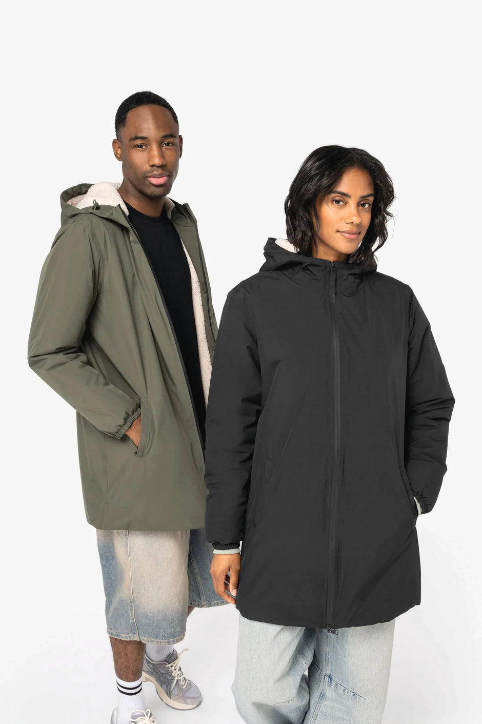 NS609 - Veste écoresponsable imperméable doublée en sherpa unisexe - Occifloc