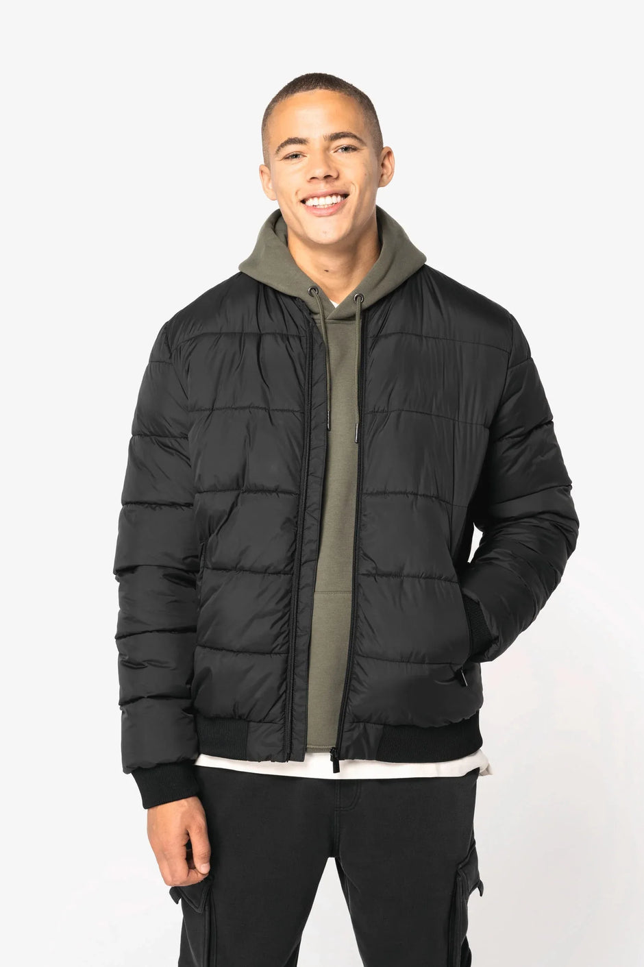 NS613 - Veste matelassée écoresponsable à col teddy unisexe - Occifloc