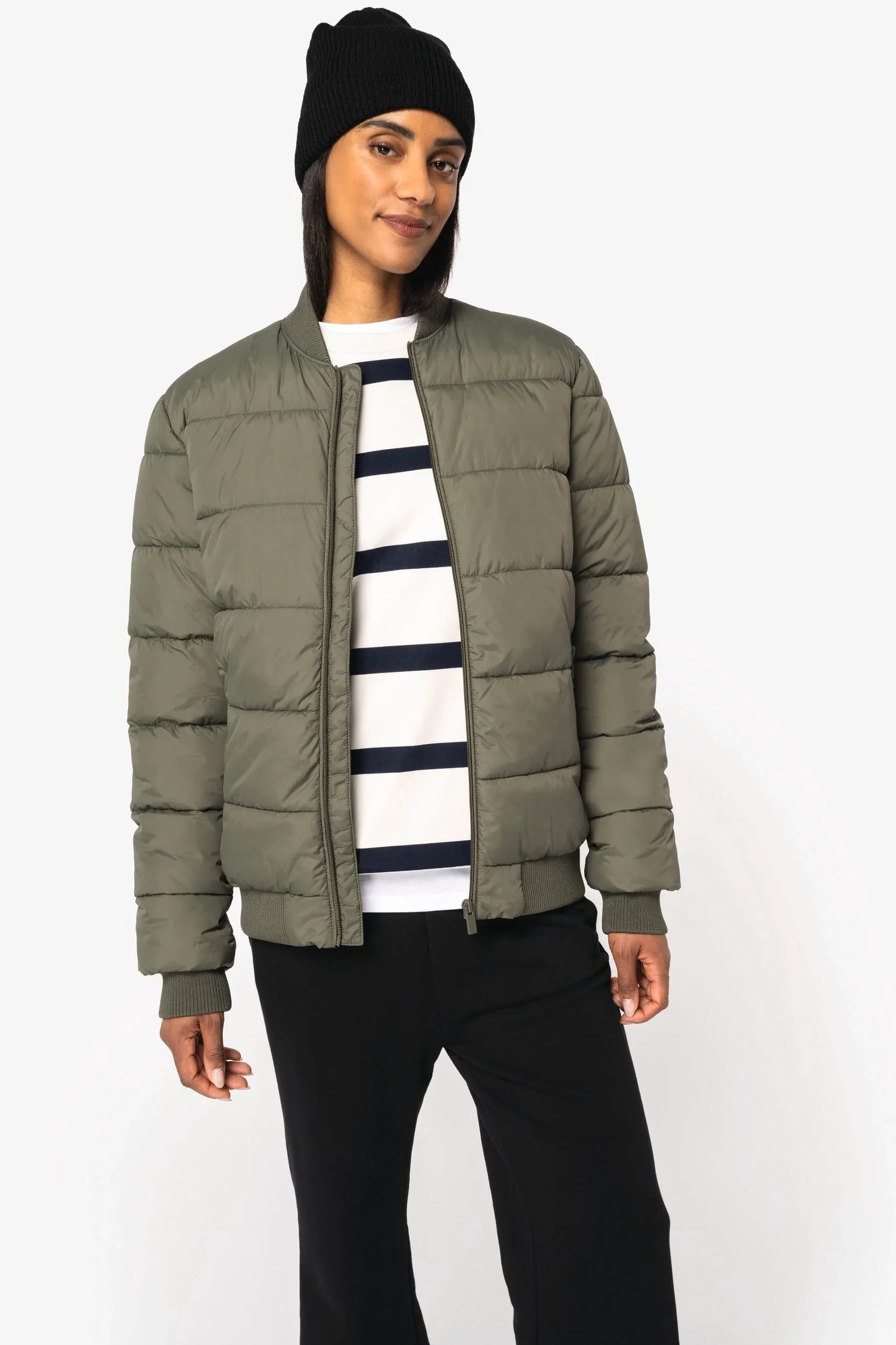 NS613 - Veste matelassée écoresponsable à col teddy unisexe - Occifloc