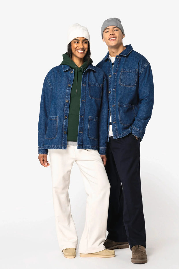 NS614 - Veste en jean écoresponsable à épaules tombantes unisexe - Occifloc