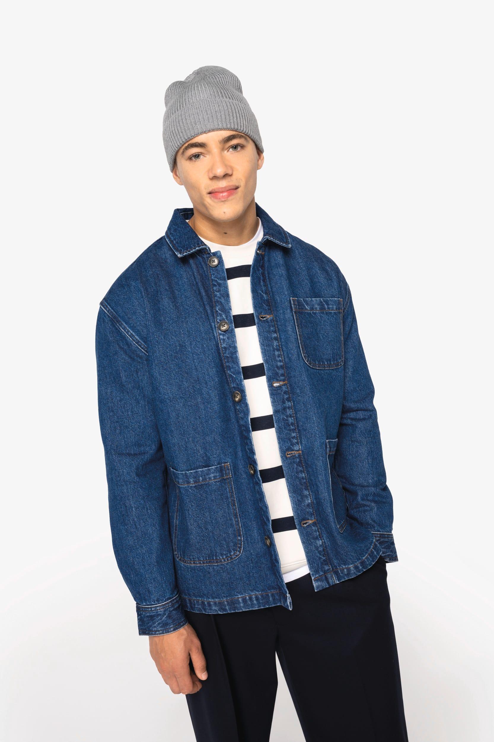 NS614 - Veste en jean écoresponsable à épaules tombantes unisexe - Occifloc