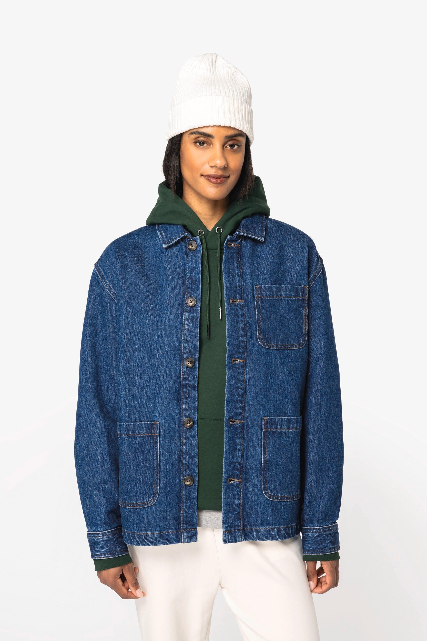 NS614 - Veste en jean écoresponsable à épaules tombantes unisexe - Occifloc