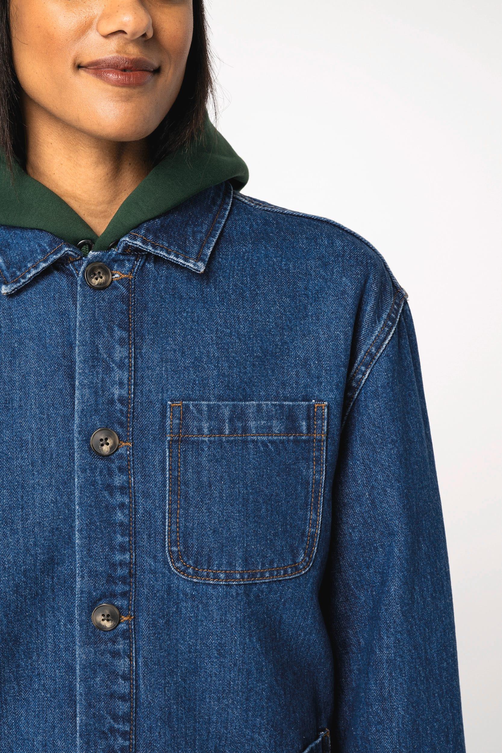 NS614 - Veste en jean écoresponsable à épaules tombantes unisexe - Occifloc