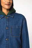 NS614 - Veste en jean écoresponsable à épaules tombantes unisexe - Occifloc