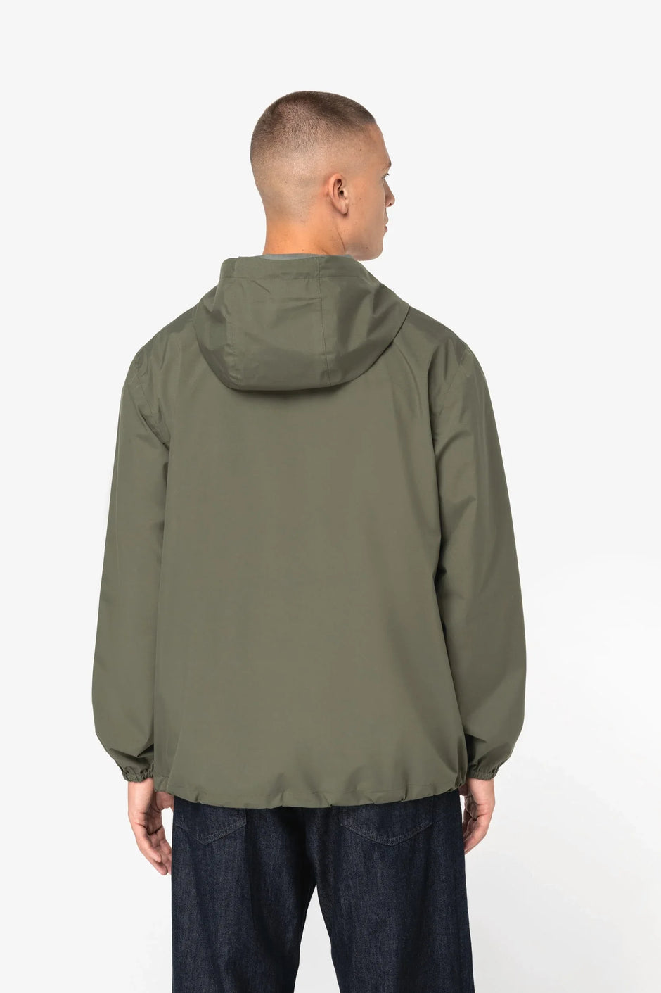 NS616 - Veste coupe-vent imperméable écoresponsable quart zip unisexe - Occifloc