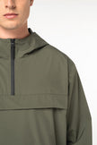 NS616 - Veste coupe-vent imperméable écoresponsable quart zip unisexe - Occifloc