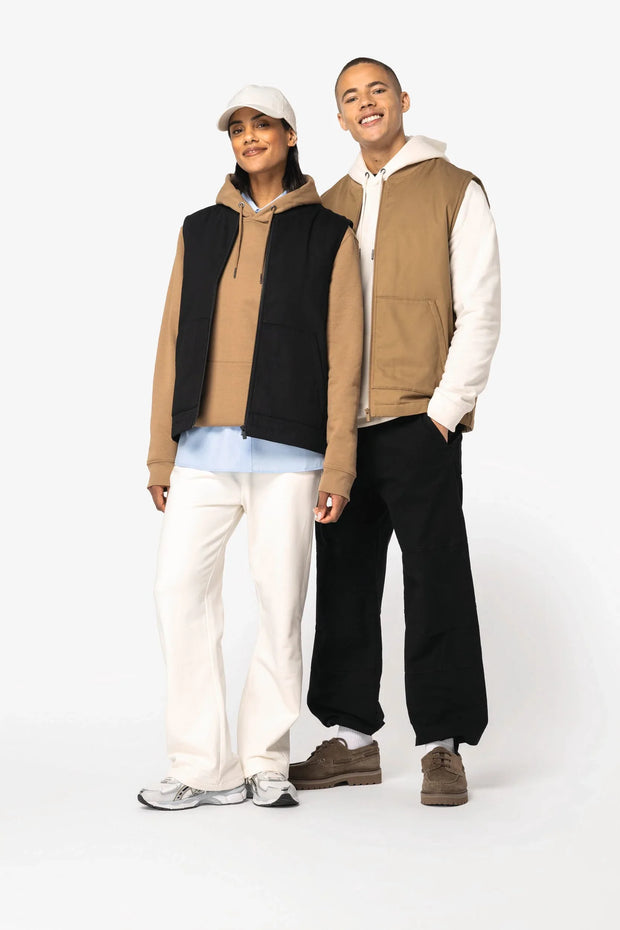 NS623 - Bodywarmer rembourré en sergé écoresponsable à col teddy unisexe - Occifloc