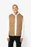 NS623 - Bodywarmer rembourré en sergé écoresponsable à col teddy unisexe - Occifloc