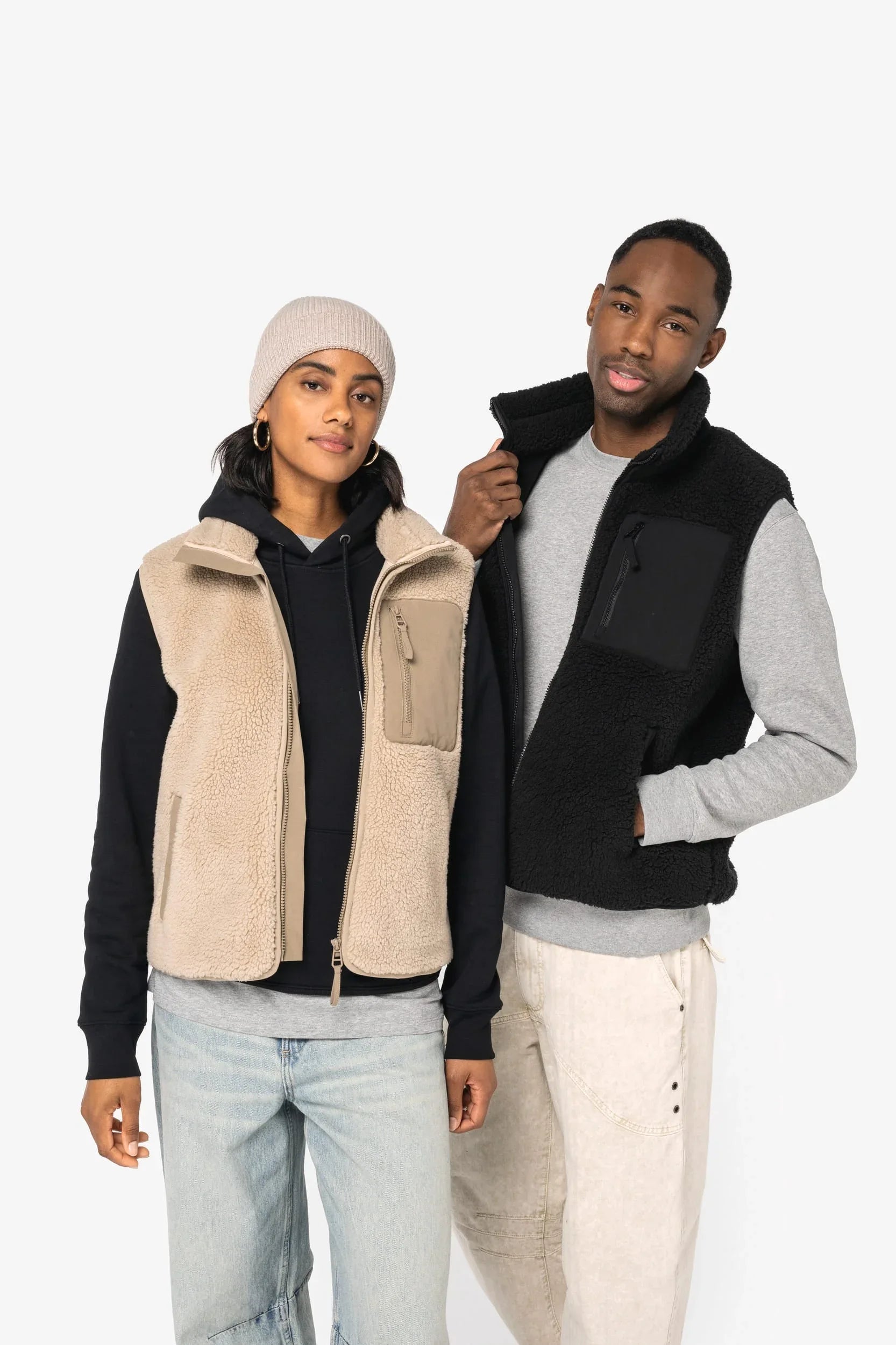 NS624 - Bodywarmer écoresponsable en sherpa unisexe - Occifloc