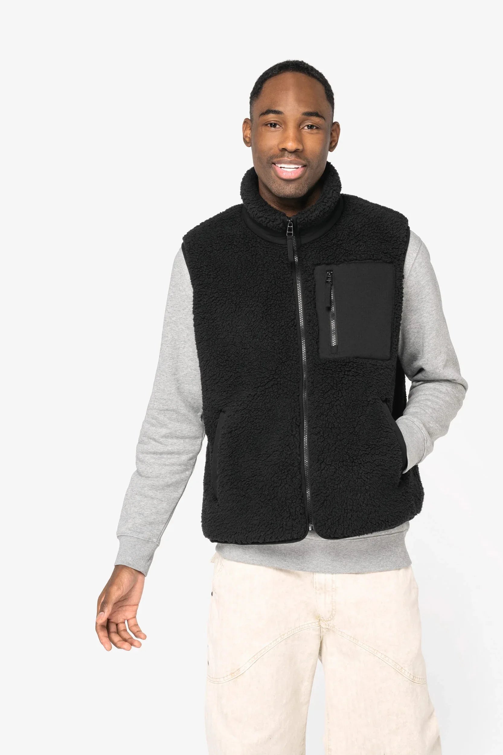 NS624 - Bodywarmer écoresponsable en sherpa unisexe - Occifloc