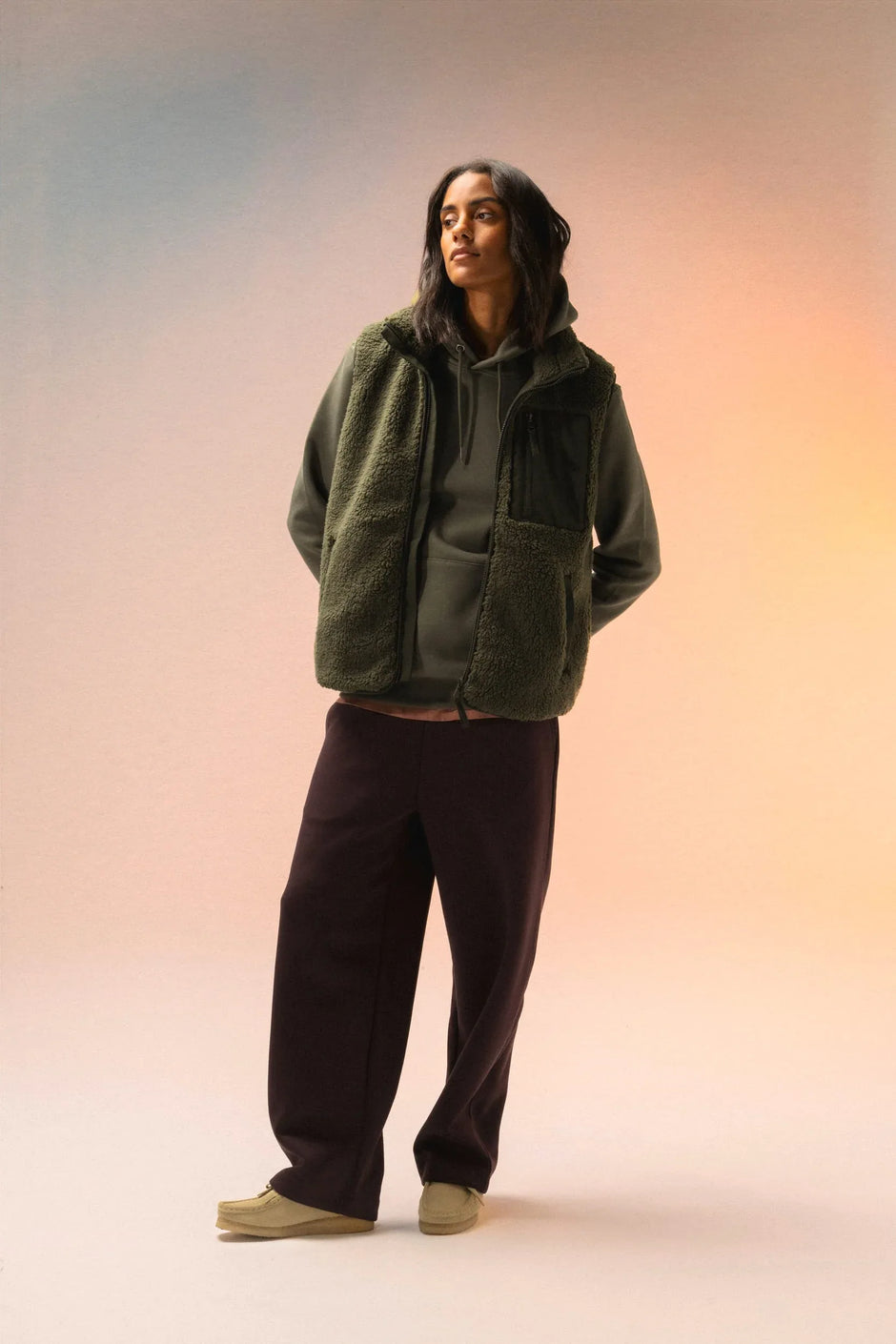 NS624 - Bodywarmer écoresponsable en sherpa unisexe - Occifloc