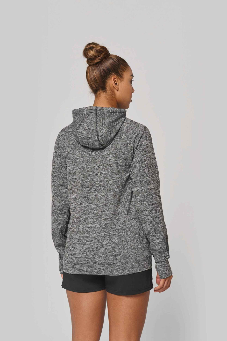 PA360 - Sweat-shirt à capuche 1/4 zip sport unisexe - Occifloc
