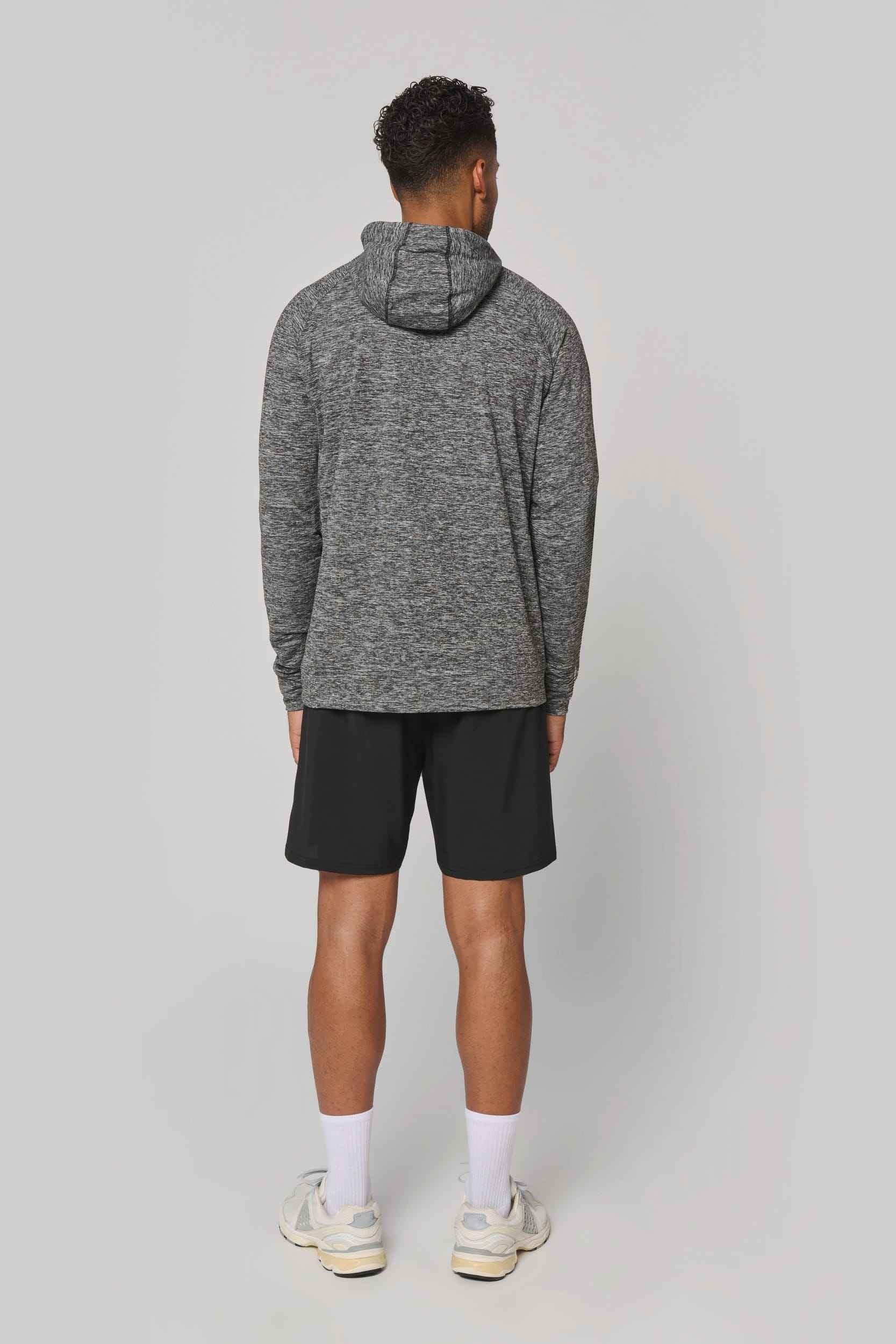 PA360 - Sweat-shirt à capuche 1/4 zip sport unisexe - Occifloc
