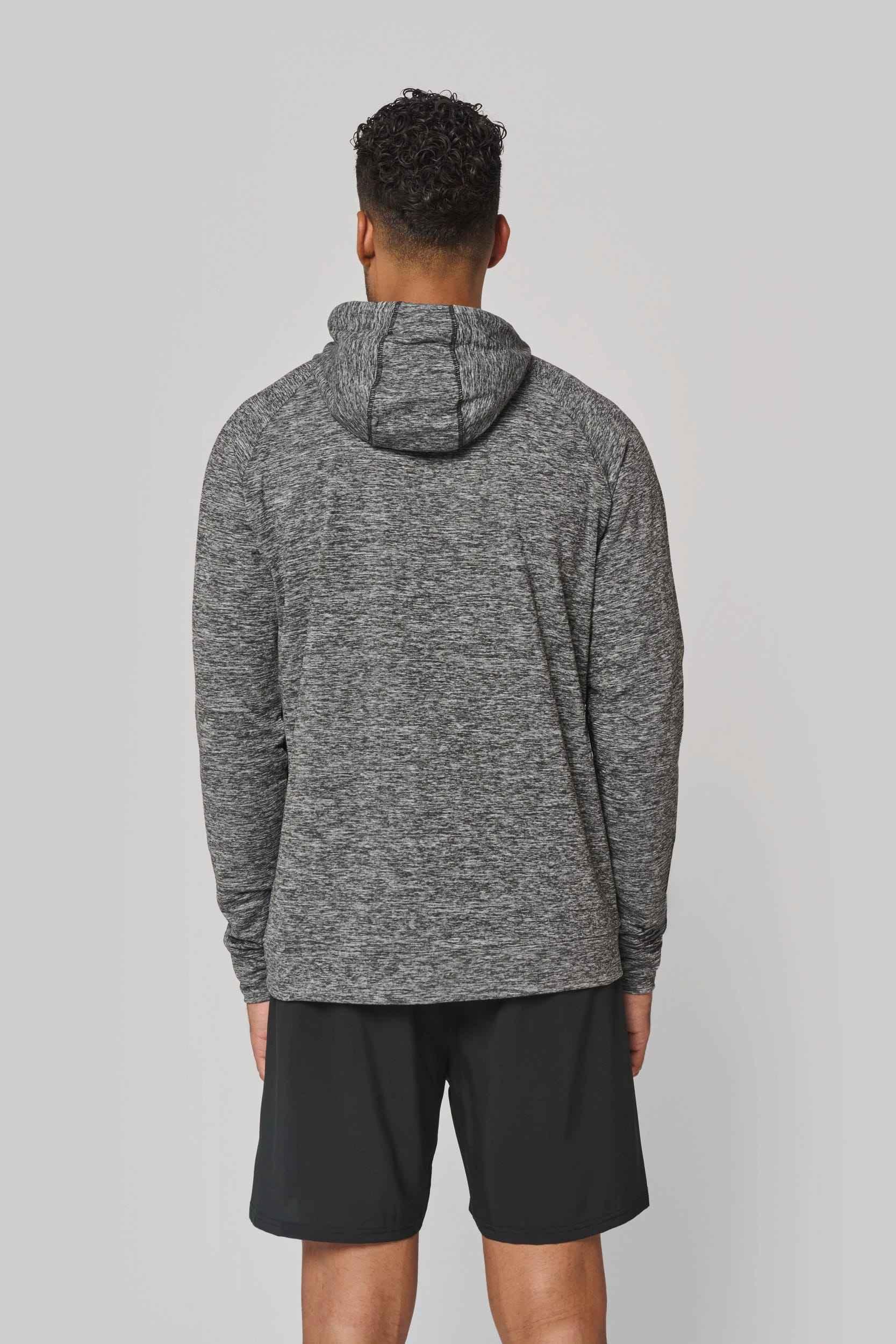 PA360 - Sweat-shirt à capuche 1/4 zip sport unisexe - Occifloc