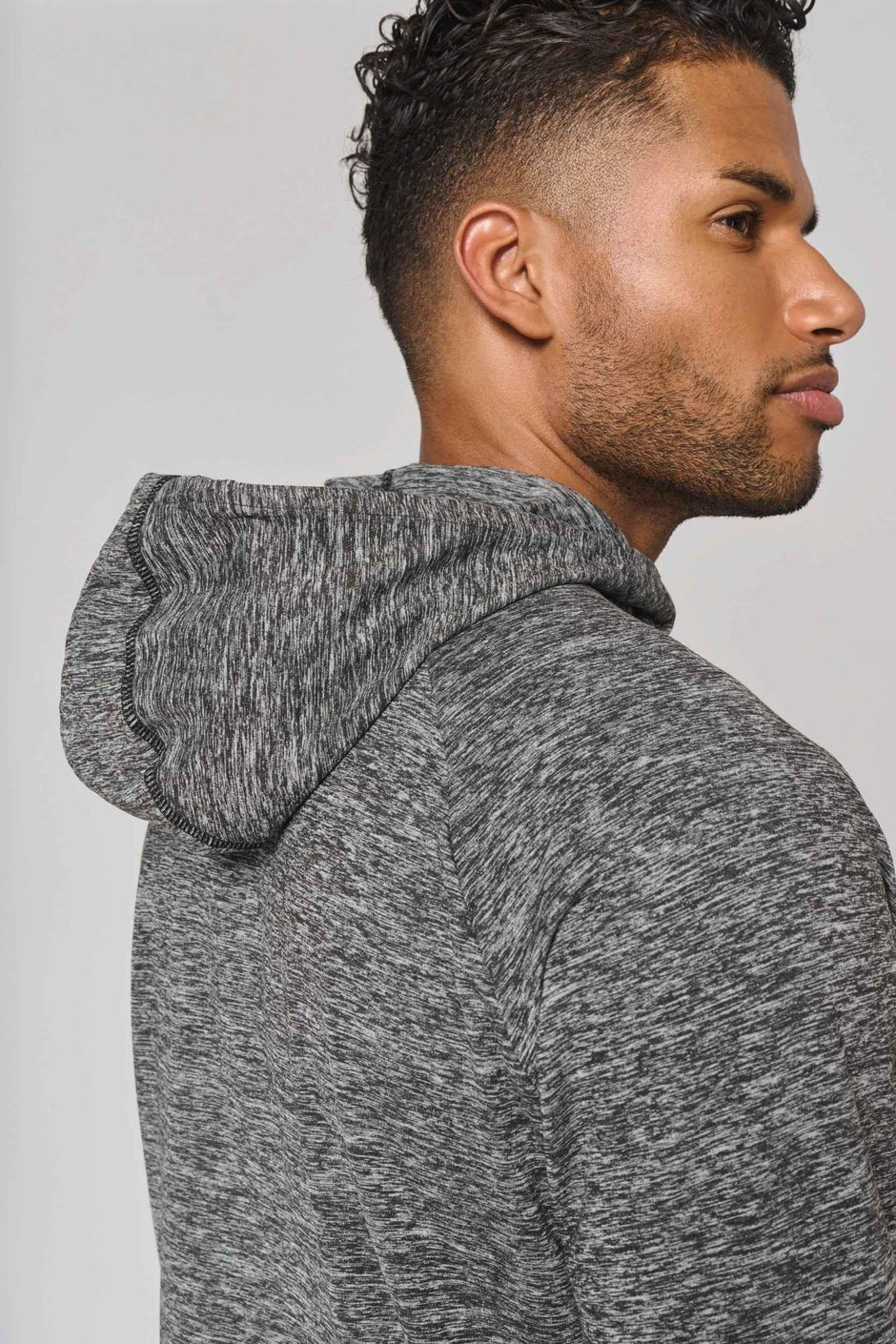 PA360 - Sweat-shirt à capuche 1/4 zip sport unisexe - Occifloc
