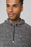 PA360 - Sweat-shirt à capuche 1/4 zip sport unisexe - Occifloc