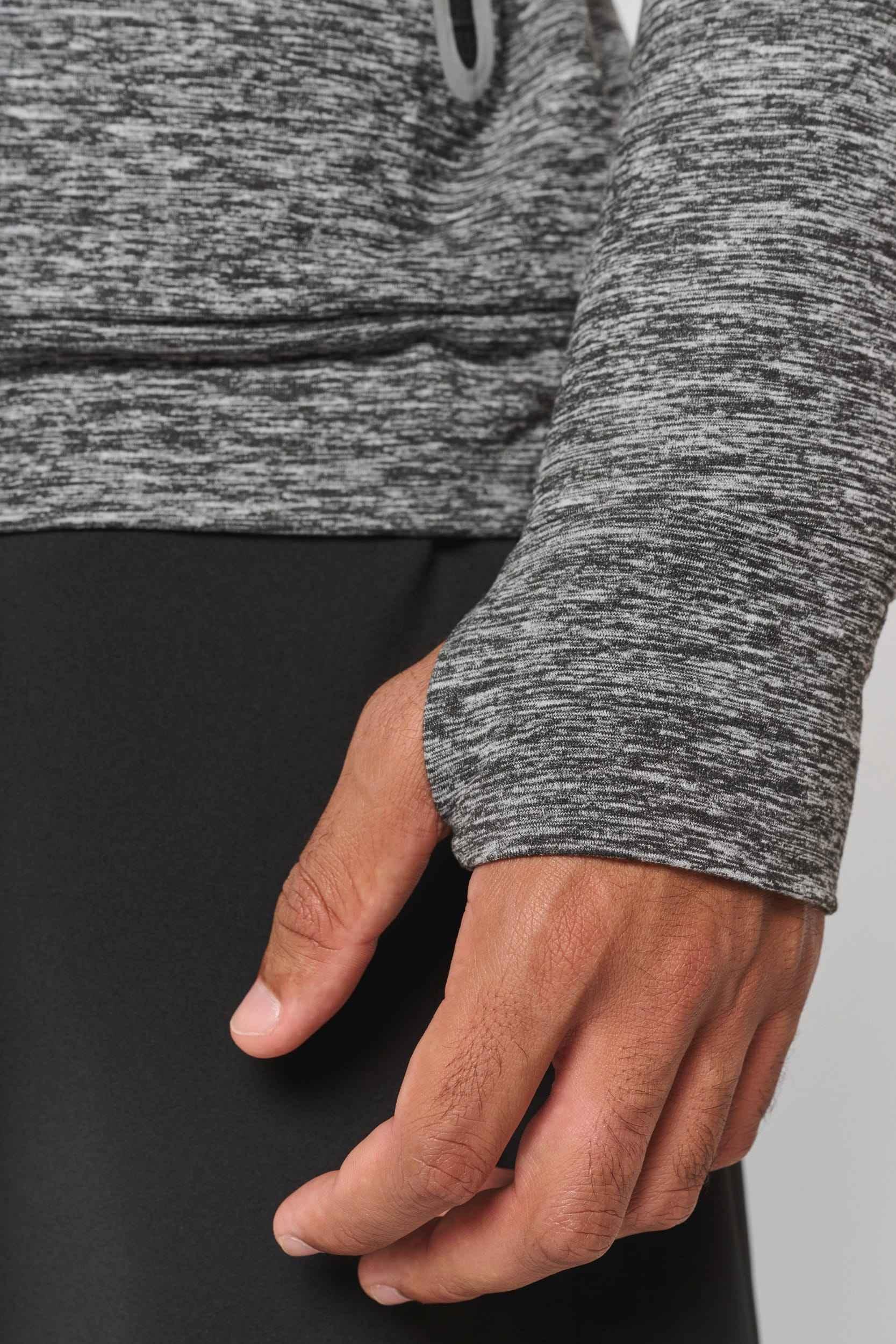 PA360 - Sweat-shirt à capuche 1/4 zip sport unisexe - Occifloc
