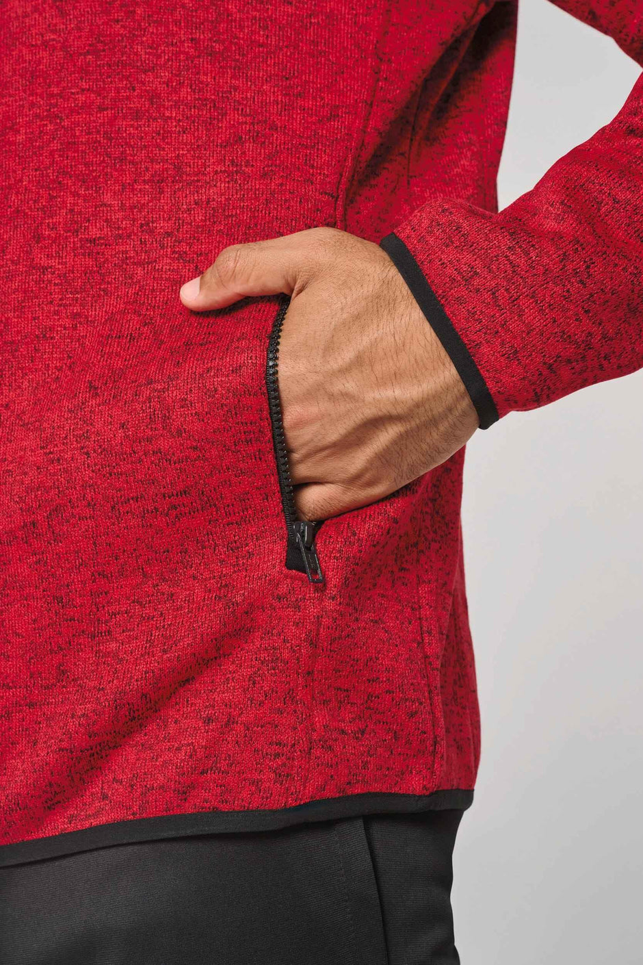 PA365 - Veste à capuche chinée homme
