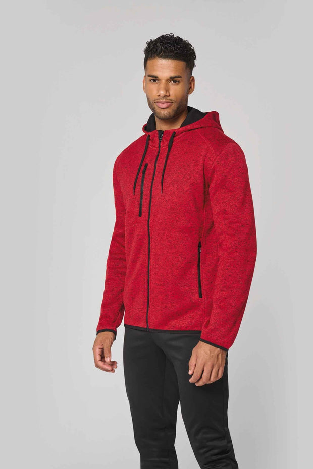 PA365 - Veste à capuche chinée homme