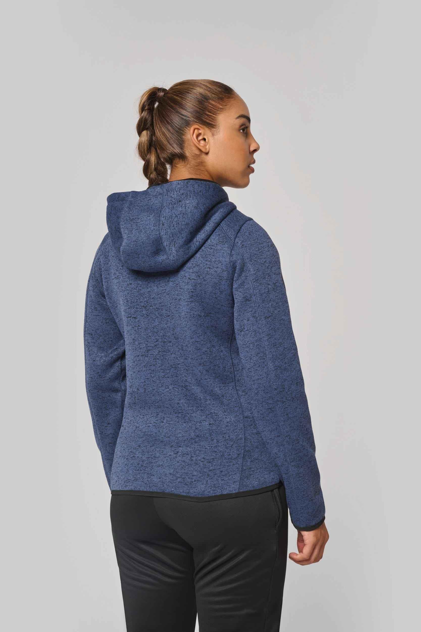 PA366 - Veste à capuche chinée femme - Occifloc