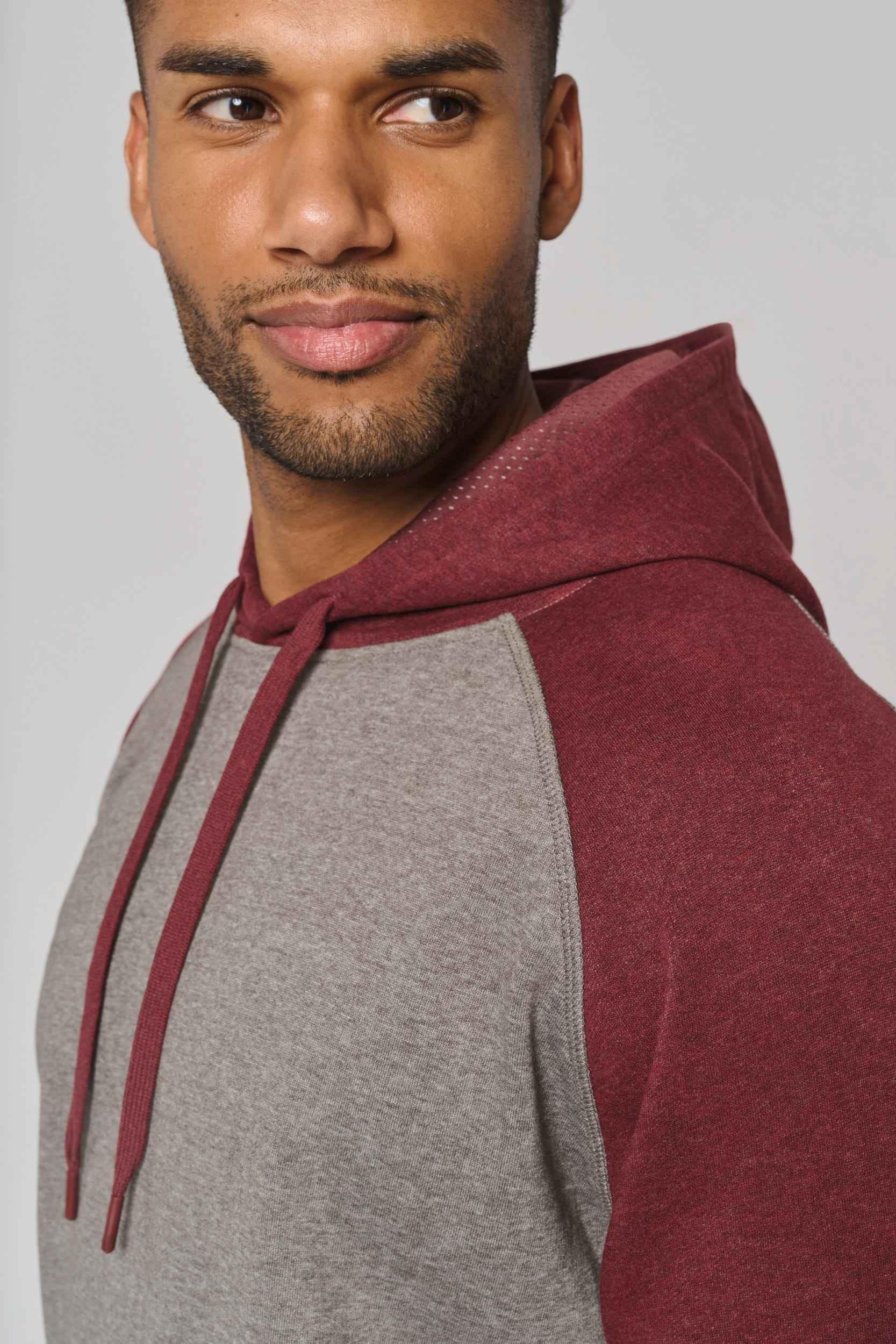 PA369 - Sweat-shirt à capuche bicolore unisexe - Occifloc