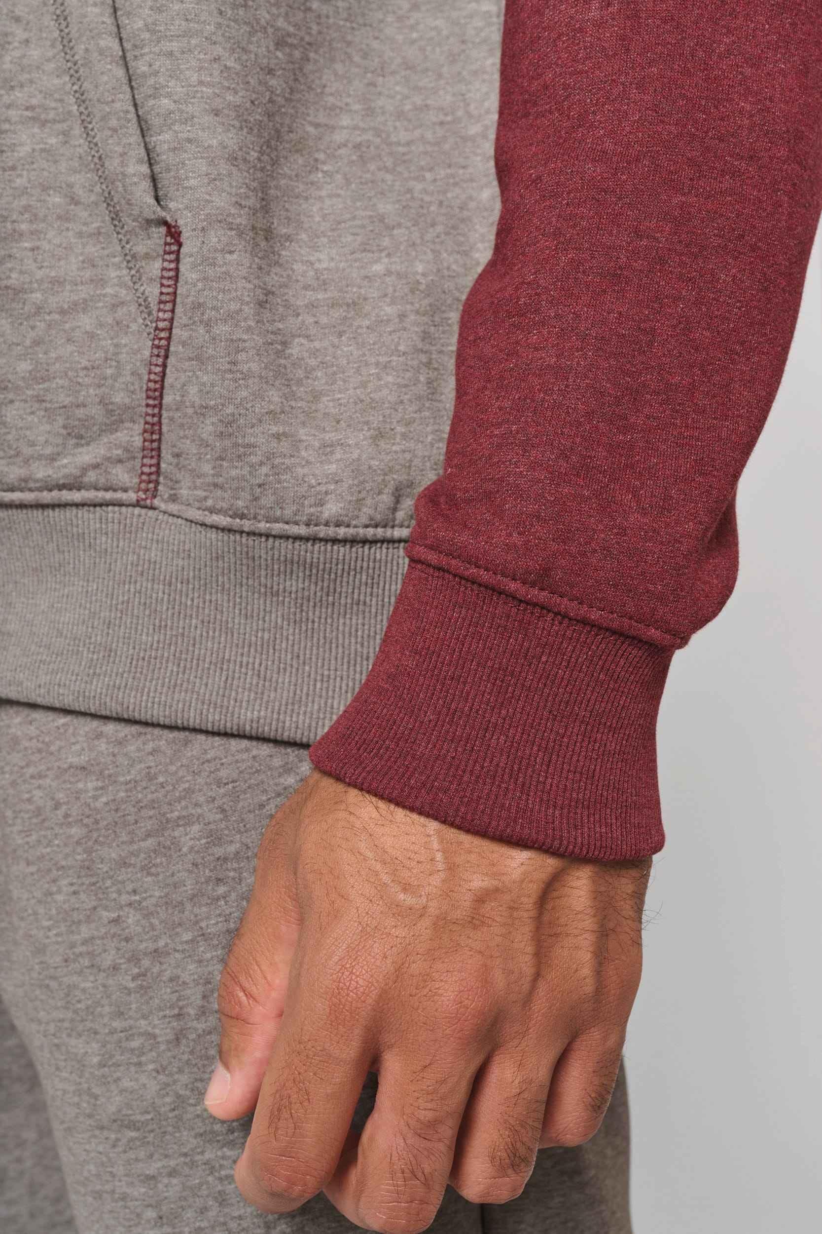 PA369 - Sweat-shirt à capuche bicolore unisexe - Occifloc
