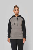 PA369 - Sweat-shirt à capuche bicolore unisexe - Occifloc
