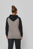 PA369 - Sweat-shirt à capuche bicolore unisexe - Occifloc