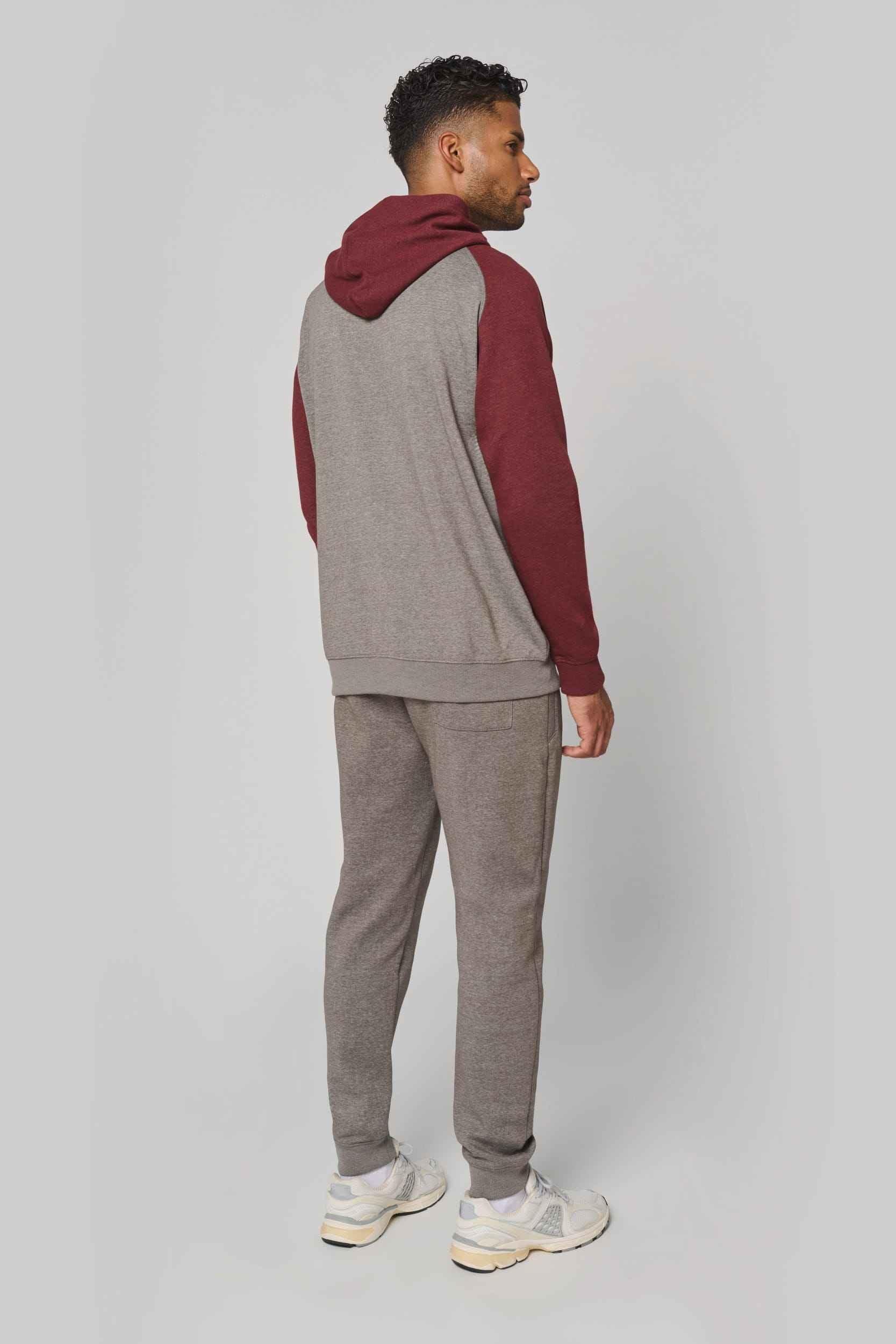 PA369 - Sweat-shirt à capuche bicolore unisexe - Occifloc