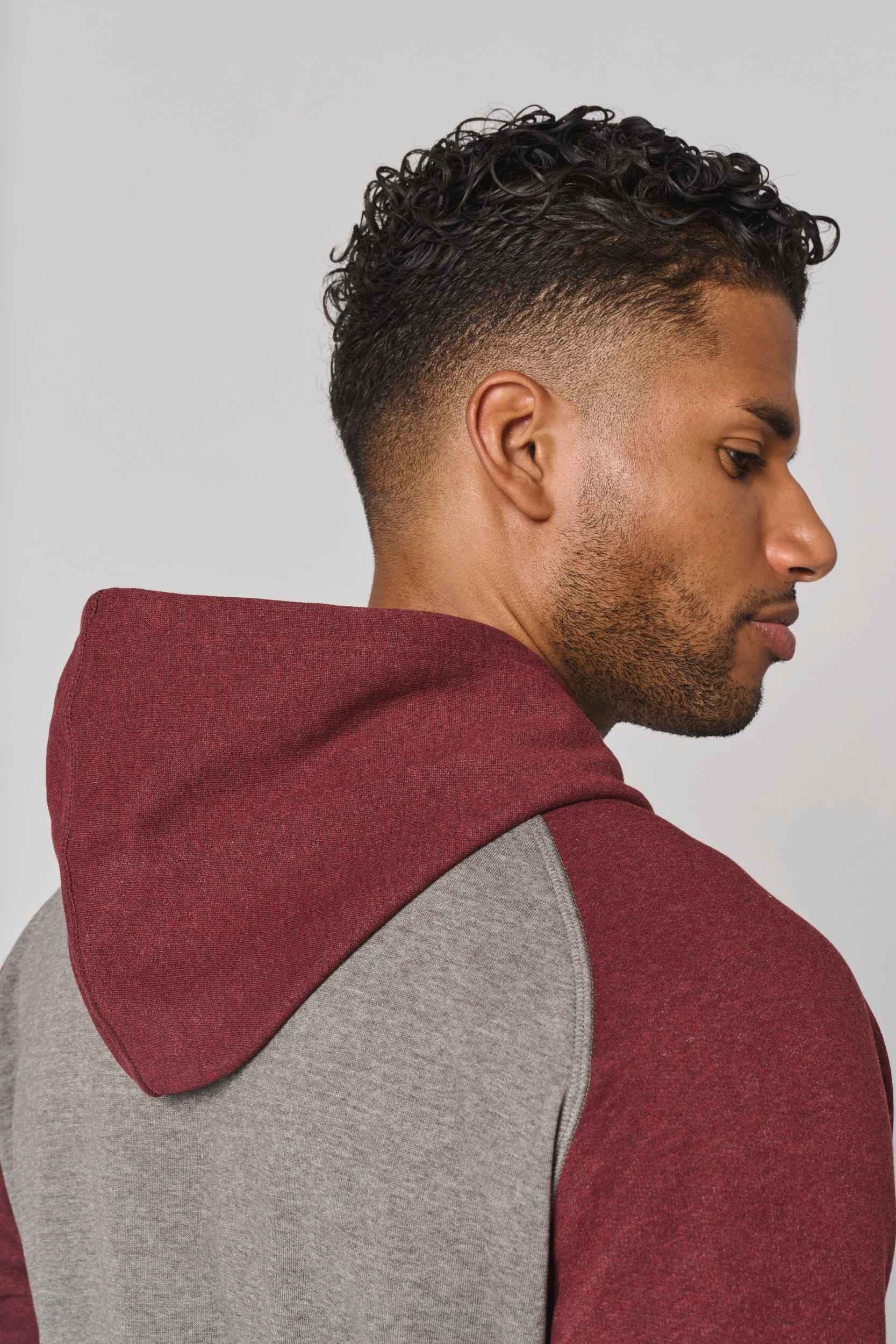 PA369 - Sweat-shirt à capuche bicolore unisexe - Occifloc
