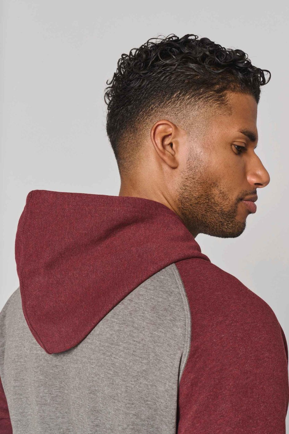 PA369 - Sweat-shirt à capuche bicolore unisexe - Occifloc