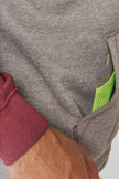 PA369 - Sweat-shirt à capuche bicolore unisexe - Occifloc