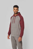 PA369 - Sweat-shirt à capuche bicolore unisexe - Occifloc