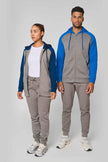 PA380 - Veste molleton zippée capuche bicolore unisexe - Occifloc