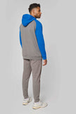 PA380 - Veste molleton zippée capuche bicolore unisexe - Occifloc